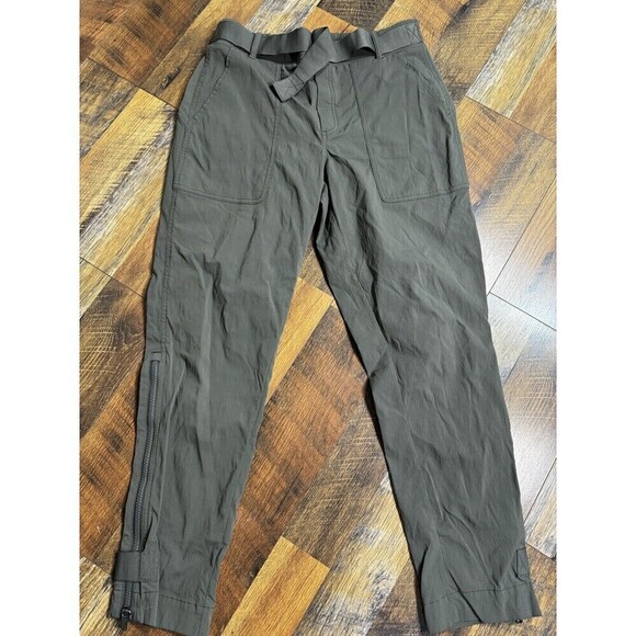 Athleta Olive green Athletic Ankle Pants Jogger Nylon Spandex  Women’s Size 4 - Picture 1 of 8